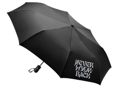Зонт складной с термотрансфером Marvy, черный фото