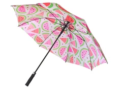 Зонт-трость полуавтомат с возможностью полноцветной печати, разноцветный фото