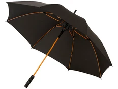 Зонт трость с цветными спицами полуавтомат Avenue Spark, черный / оранжевый фото