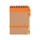 Блокнот на пружине с авторучкой Papyrus B6, крафт/ оранжевый фото