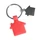 Брелок в виде домика с петелькой HOME металл-силикон, красный фото