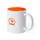 Кружка Kulmer, 350 мл, белая / оранжевая фото