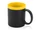 Кружка с покрытием для рисования мелом Да Винчи, черный/ желтый фото