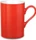 Фарфоровая кружка Prime Colour, красная фото