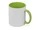 Оптом Кружка Sublime Color для сублимации, белый/ зеленый для нанесения логотипа или надписи Кружка Sublime Color для сублимации, белый/ зеленый фото