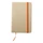 Блокнот нелинованный на резинке А5, 96 стр., бежевый/ оранжевый фото