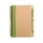 Блокнот на пружине с авторучкой B6, 70 стр., крафт/ лайм фото