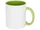 Кружка Pix для сублимации, белый/ зеленый фото