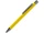 Ручка шариковая металлическая с зеркальной гравировкой Uma Straight Gum, Soft-touch, желтая фото