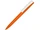 Ручка шариковая пластиковая Zorro, soft touch, оранжевая / белая фото