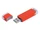 USB-флешка промо на 64 Гб прямоугольной классической формы, оранжевый фото