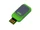 Флешка USB 2.0 на 32 Гб Промо, металлик/ зеленая фото