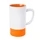 Кружка Mycup Fun2, 470 мл, белая / оранжевая фото