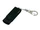 USB-флешка промо на 32 Гб с поворотным механизмом и однотонным металлическим клипом, черный фото