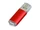 USB-флешка на 32 Гб с прозрачным колпачком, красный фото