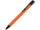 Ручка шариковая металлическая Crepa, черная / оранжевая фото