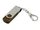 USB-флешка промо на 64 Гб с поворотным механизмом, коричневый/ серый фото