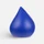 Антистресс Капля, классический синий фото