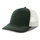 Бейсболка Atlantis Rapper Canvas-S, 5 клиньев, темно-зеленая / белая фото