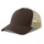 Бейсболка Atlantis Rapper Cotton-S, 5 клиньев, пластиковая застежка, коричневая / бежевая фото