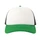 Бейсболка Atlantis Rapper-S, 5 клиньев, зеленая / белая / черная фото