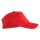 Бейсболка хлопковая Stan 13, 5 клиньев, 150 гр/м2, красная фото