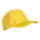 Бейсболка из полиэстера Stan 10P, 5 клиньев, 150 гр/м2, желтая фото