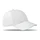 Бейсболка шестиклинка с застежкой на липучке, белая фото