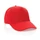 Бейсболка из переработанного хлопка XD Collection Impact 280, 5 клиньев, красная фото