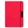 Блокнот в твердой тканевой обложке c резинкой в линейку Clicra Hobard, А5, красный фото