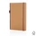 Блокнот XD Collection FSC® в твердом переплете с держателем для ручки, A5, коричневый фото