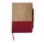 Блокнот из пробки с ручкой Milena, soft touch, крафт / красный фото