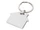 Брелок металлический Nook, серебристый / белый фото