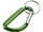 Брелок с карабином из переработанного алюминия Timor, зеленый фото