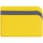 Чехол для карточек Dual, желтый фото