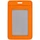 Чехол для пропуска Shall Simple, оранжевый фото