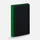 Ежедневник Nice Twice, недатированный, черный / ярко-зеленый фото