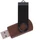 Флешка деревянная на 32 Гб Twist Wood Color USB 3.0, темно-коричневая / черная Флешка деревянная на 32 Гб Twist Wood Color USB 3.0, темно-коричневая / черная фото