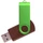 Флешка деревянная на 8 Гб Twist Wood Color USB 2.0, темно-коричневая / салатовая Флешка деревянная на 8 Гб Twist Wood Color USB 2.0, темно-коричневая / салатовая фото