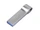 Оптом Флешка металлическая USB 3.0 с мини чипом и боковым отверстием для цепочки на 128 Гб, серебристая для нанесения логотипа или надписи Флешка металлическая USB 3.0 с мини чипом и боковым отверстием для цепочки на 128 Гб, серебристая фото