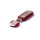 Флешка пластиковая с металлической вставкой 16 Гб Эргономик, красная фото