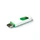 Флешка пластиковая 4 Гб Слайд, зеленая фото