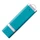 Флешка пластиковая на 16 Гб Profi USB 2.0, бирюзовая фото