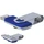 Флешка пластиковая на 16 Гб Twist Mix USB 3.0, серебристая / синяя фото