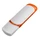 Флешка пластиковая на 32 Гб Ozon USB 3.0, белая / оранжевая Флешка пластиковая на 32 Гб Ozon USB 3.0, белая / оранжевая фото