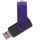 Флешка пластиковая на 32 Гб Twist Color Mix USB 2.0, черная / фиолетовая Флешка пластиковая на 32 Гб Twist Color Mix USB 2.0, черная / фиолетовая фото