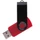 Флешка пластиковая на 32 Гб Twist Color Mix USB 2.0, красная / черная фото