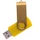 Флешка пластиковая на 32 Гб Twist Color USB 2.0, желтая фото
