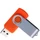 Флешка пластиковая на 32 Гб Twist USB 3.0, оранжевая фото