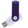 Флешка пластиковая на 32 Гб Twist White Color USB 2.0, белая / фиолетовая Флешка пластиковая на 32 Гб Twist White Color USB 2.0, белая / фиолетовая фото
